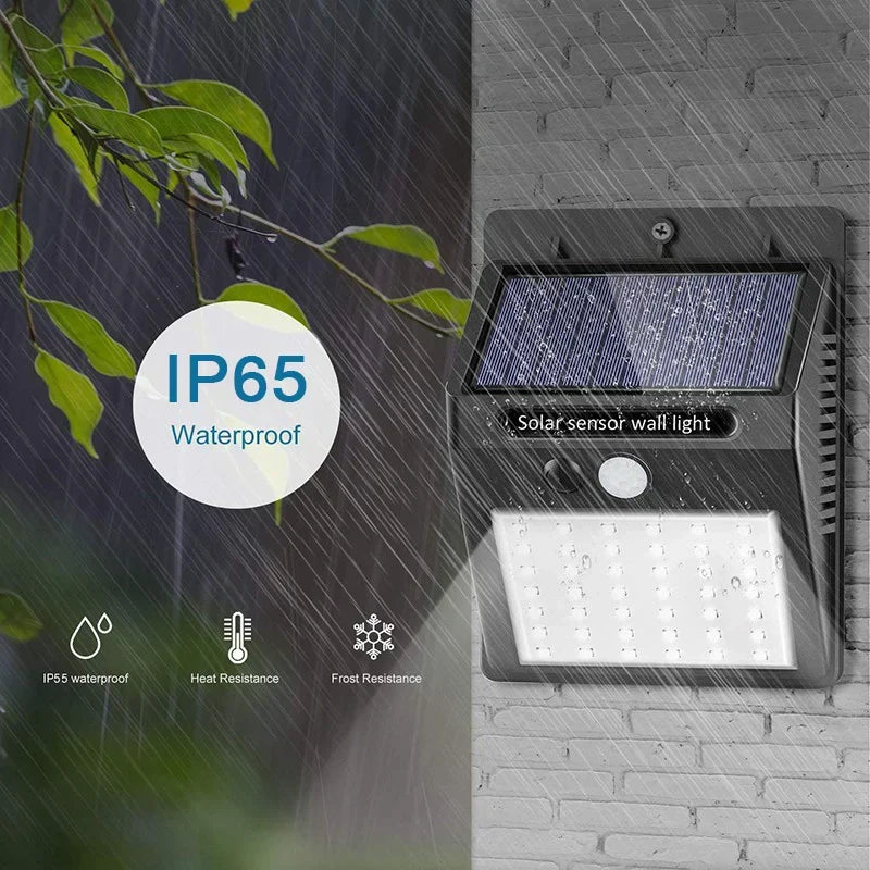 Solar-Powered Outdoor Motion Sensor Led Wall Light - Batteries & Power Supply > Solar Panels at Dealshubindia