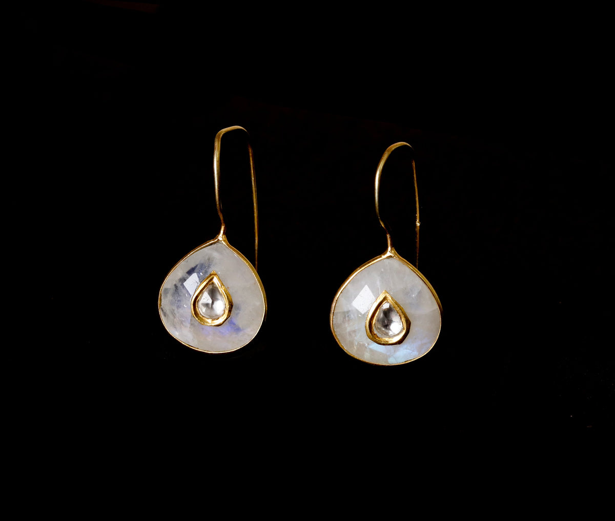 Pearl Jadai Hook Earrings-2