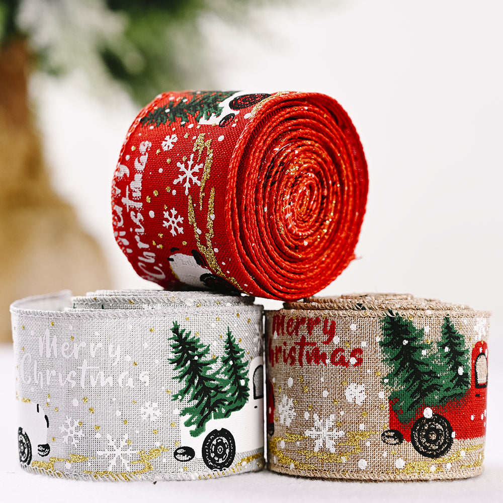 Car & Christmas Tree Ribbon - n/a at Dealshubindia