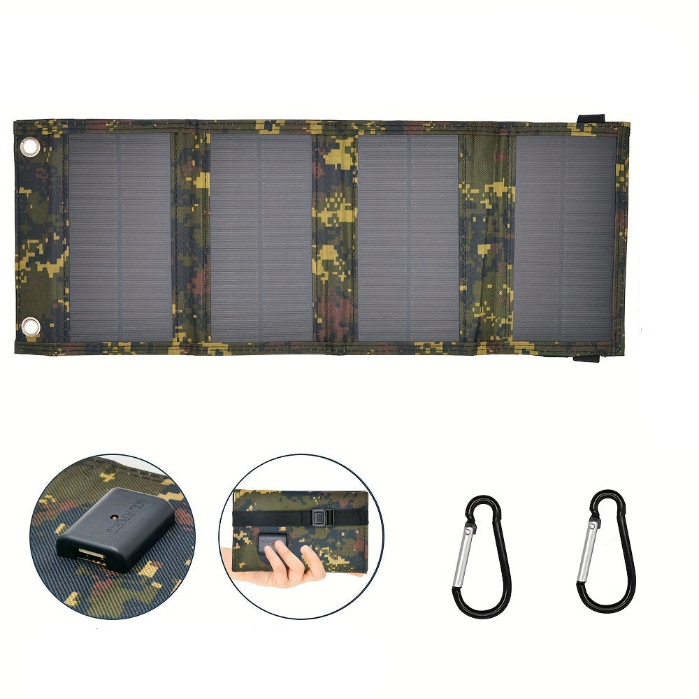 Portable Foldable Camouflage Solar Panel Charger - Electronics > Battery Chargers & Power at Dealshubindia