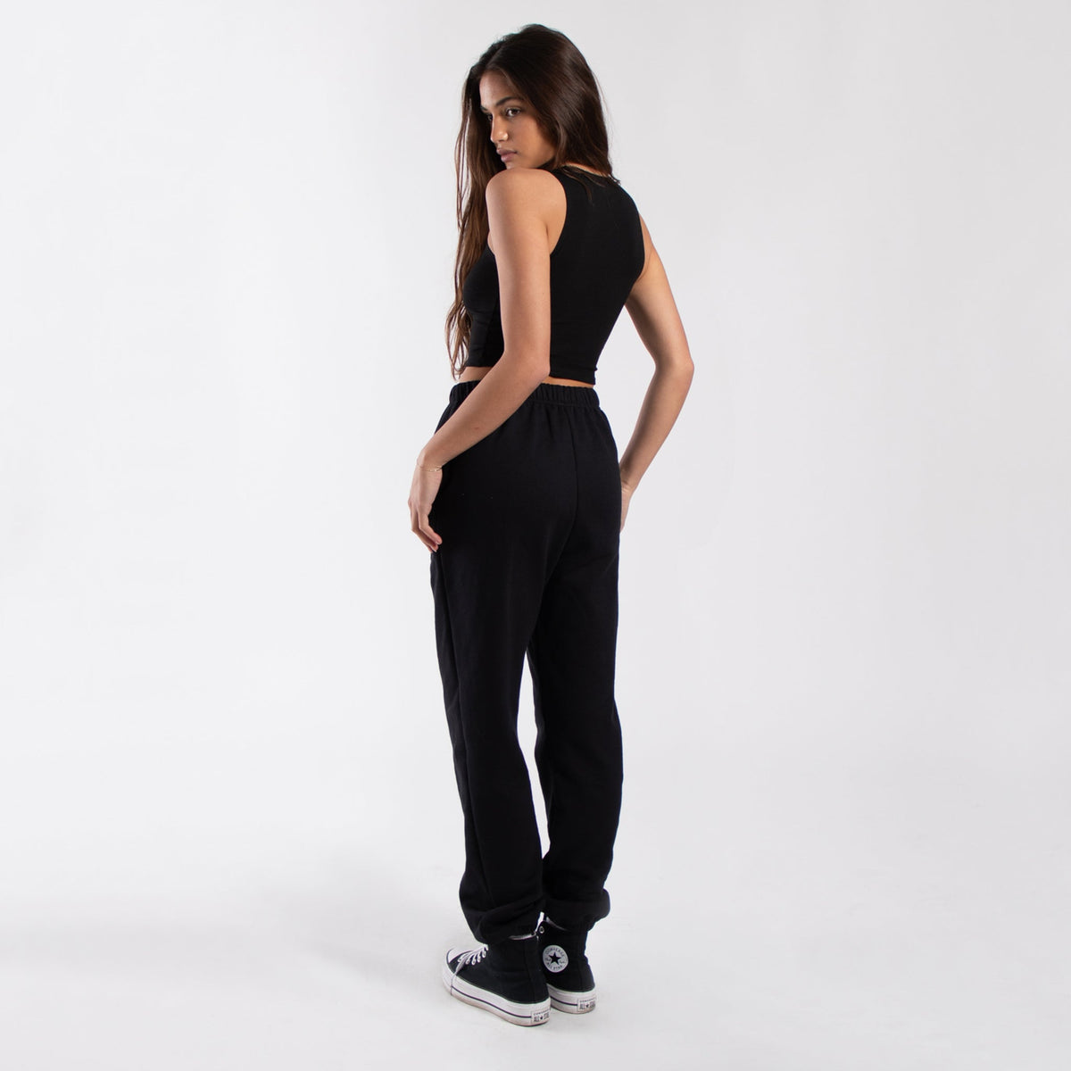 0895 - Women's Cropped Formfitting Muscle Tank