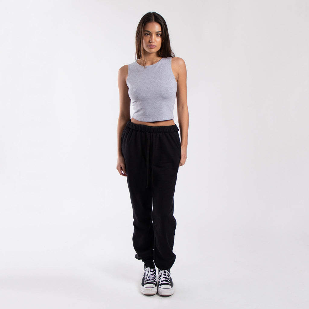 0895 - Women's Cropped Formfitting Muscle Tank