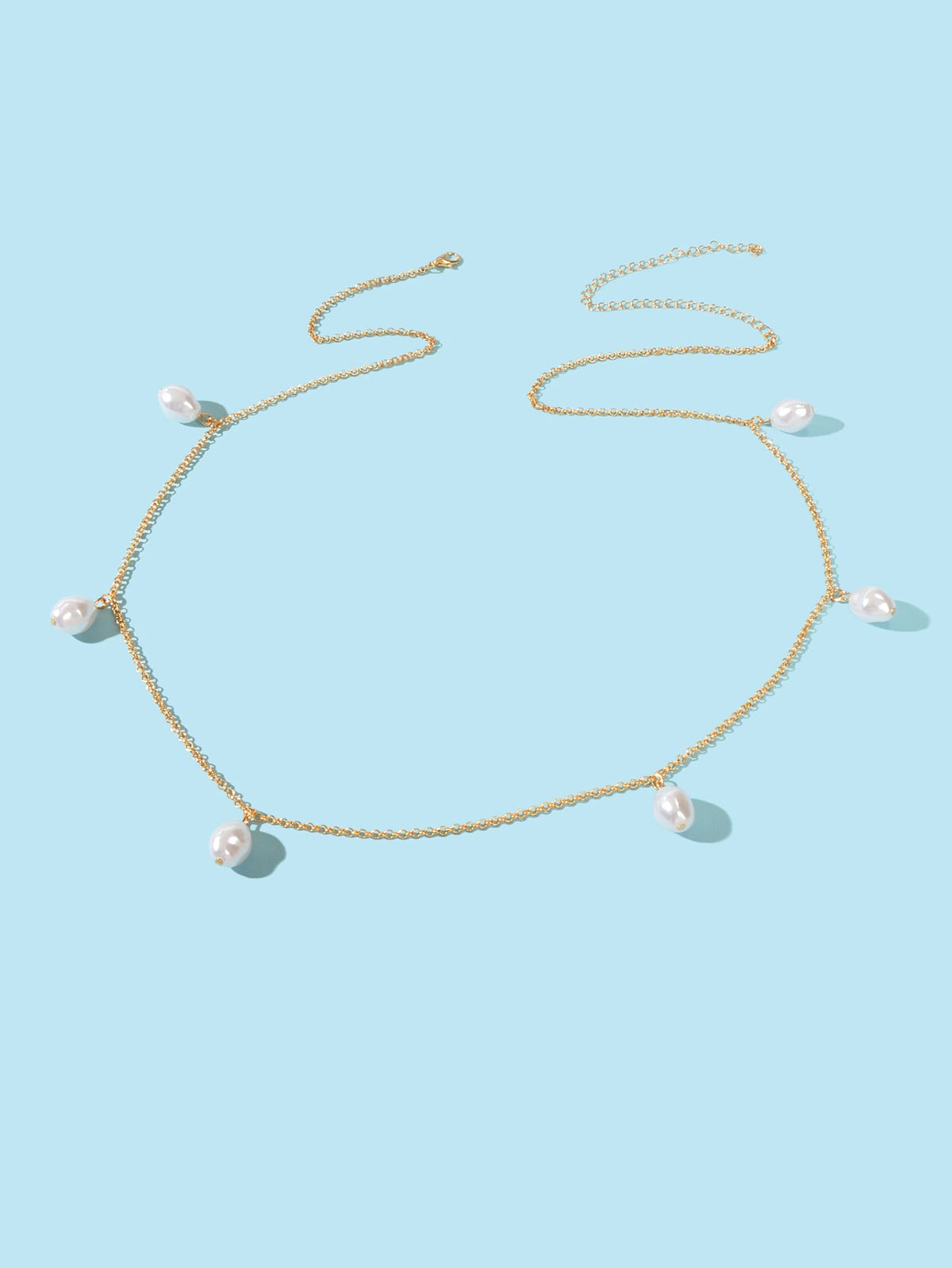 Sexy Baroque Pearl Charm Waist Chain Belly Chains Beach Waist Jewelry Accessory