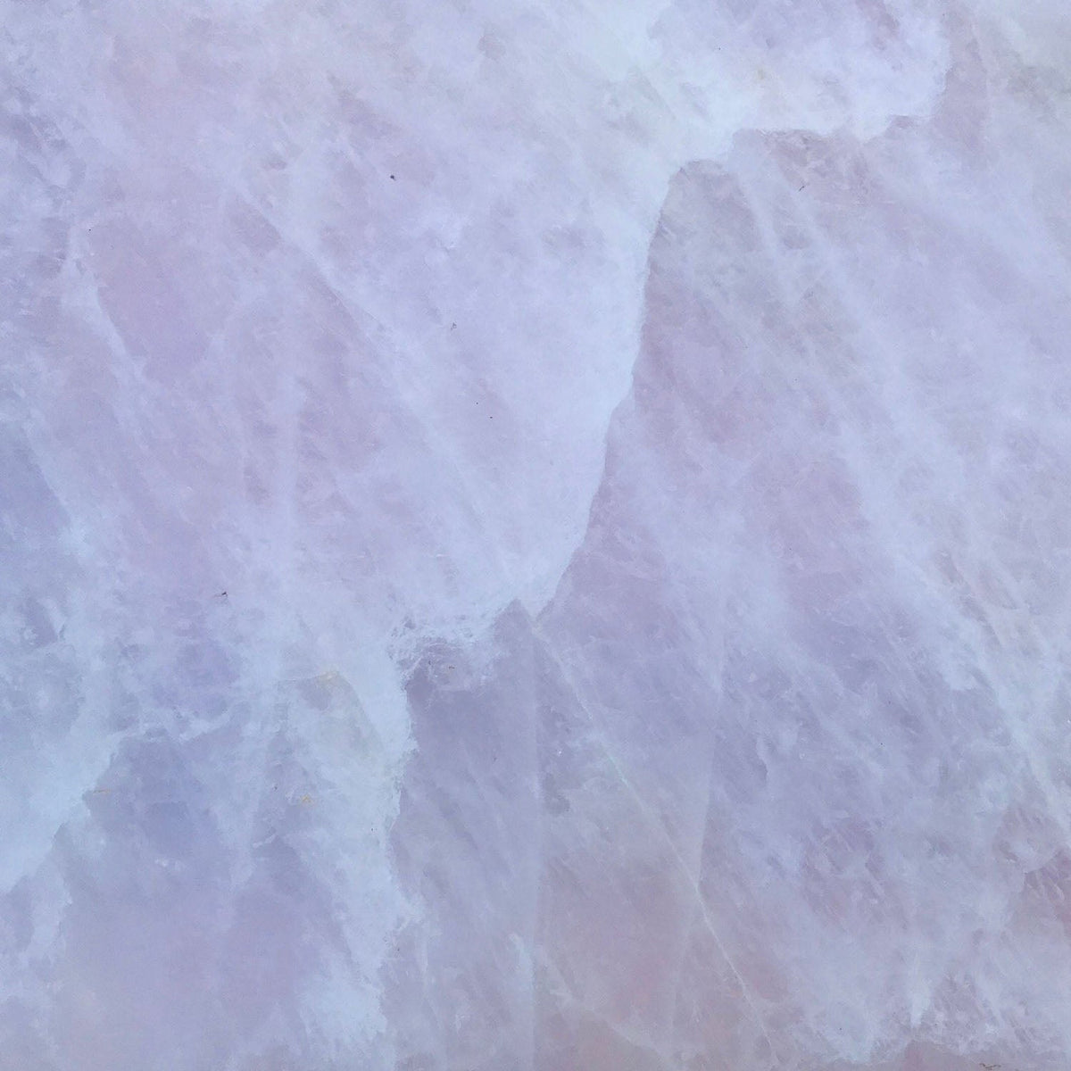 Large Rose Quartz Coffee Table, Single Slab Organic Edge