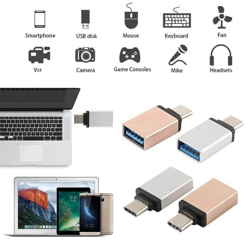 USB Type-C to USB 3.0 Adapter OTG Converter for Phone Tablet Laptop