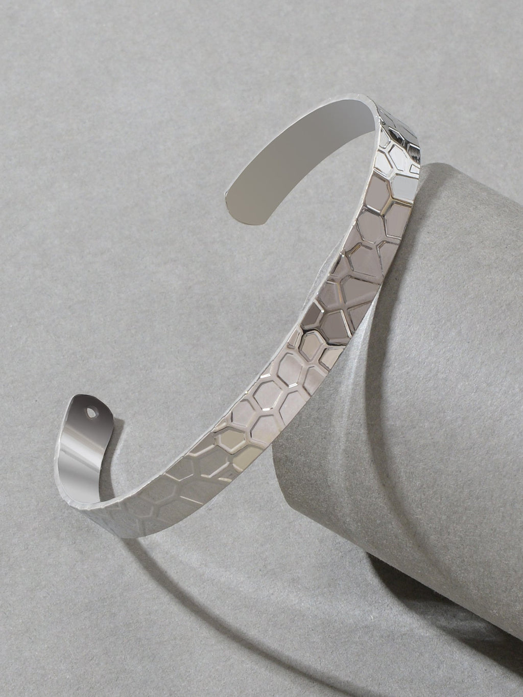Customize Geometric Pattern Open Cuff Thin Bracelet Bangle Wrist Jewellery Gift