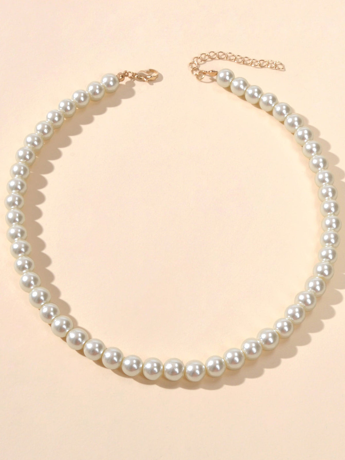 Retro Black White Beads Collar Short Choker Necklace Women Teen Party Decoration