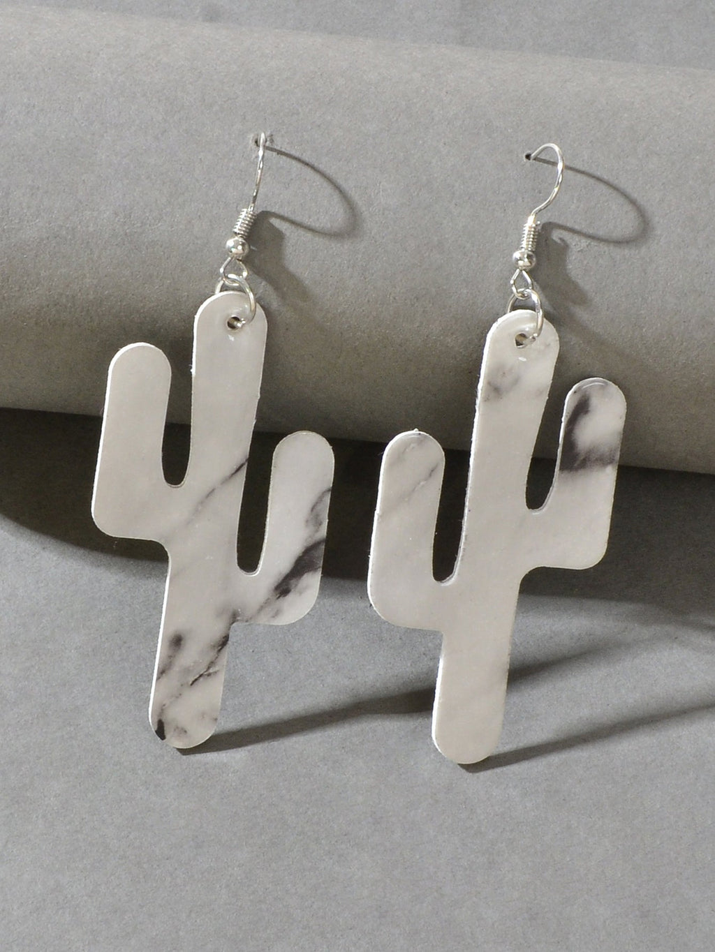 Faux Leather Lightweight Handmade Cactus Dangle American Indian Dangle Earrings