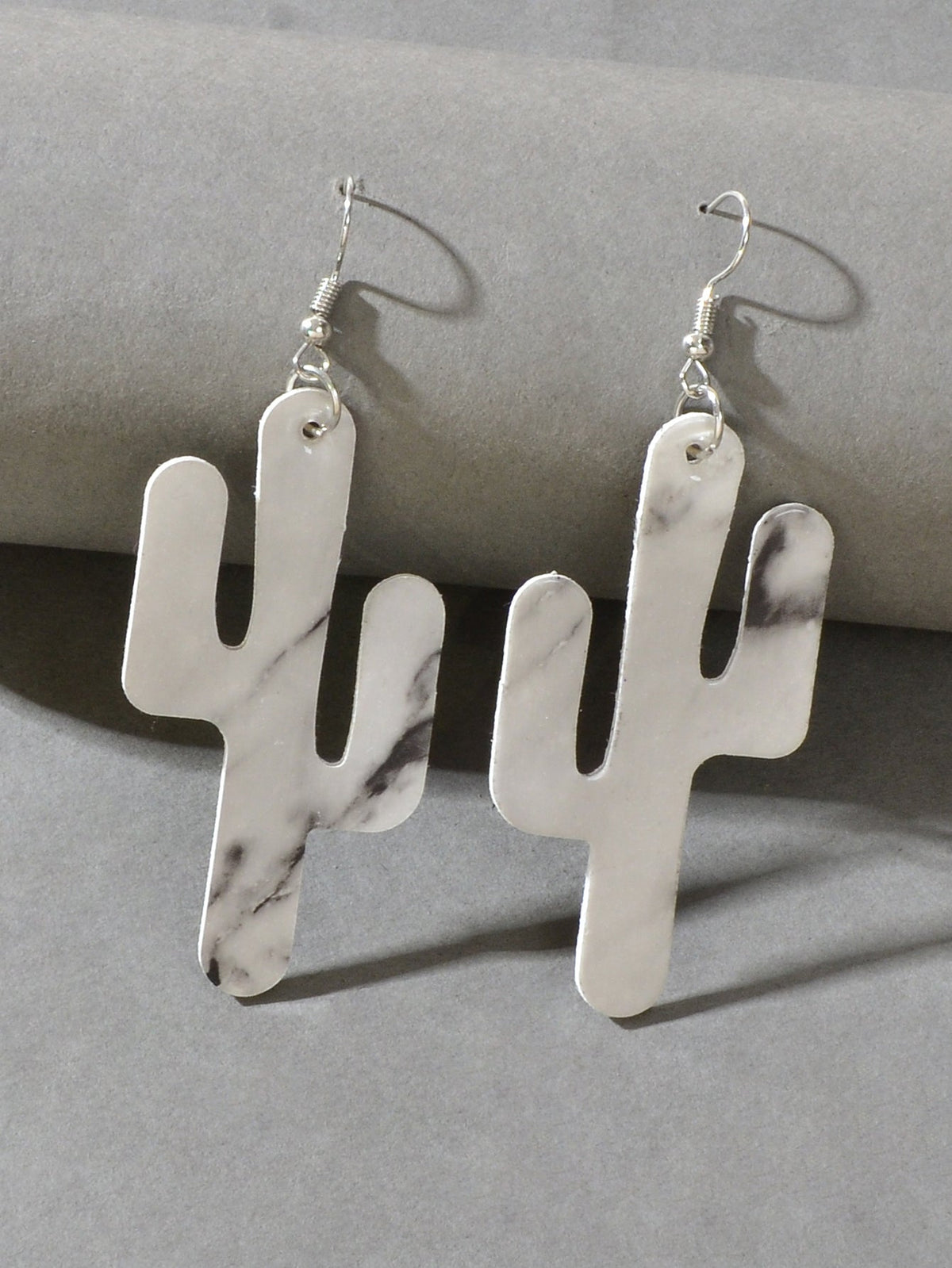 Faux Leather Lightweight Handmade Cactus Dangle American Indian Dangle Earrings
