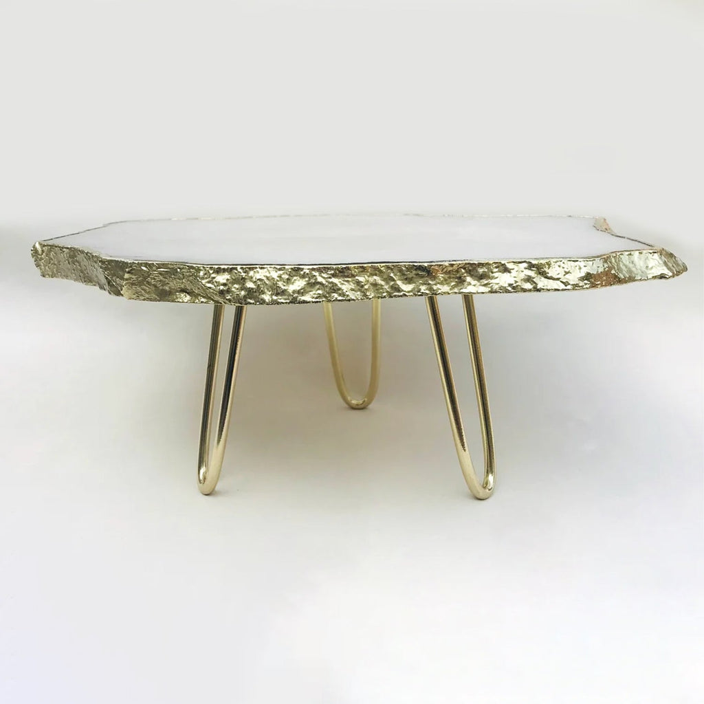 White Agate Cake Stand/Centerpiece/Display Stand/Tray