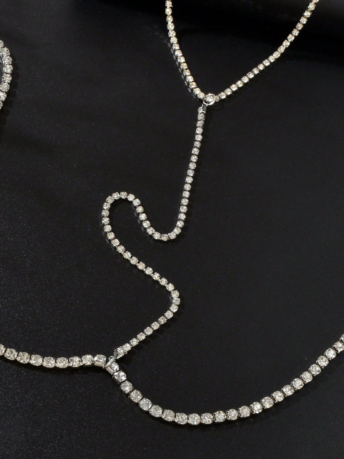 Dazzling Full Diamond Sparkle Body Chain Glamorous Statement Jewelry