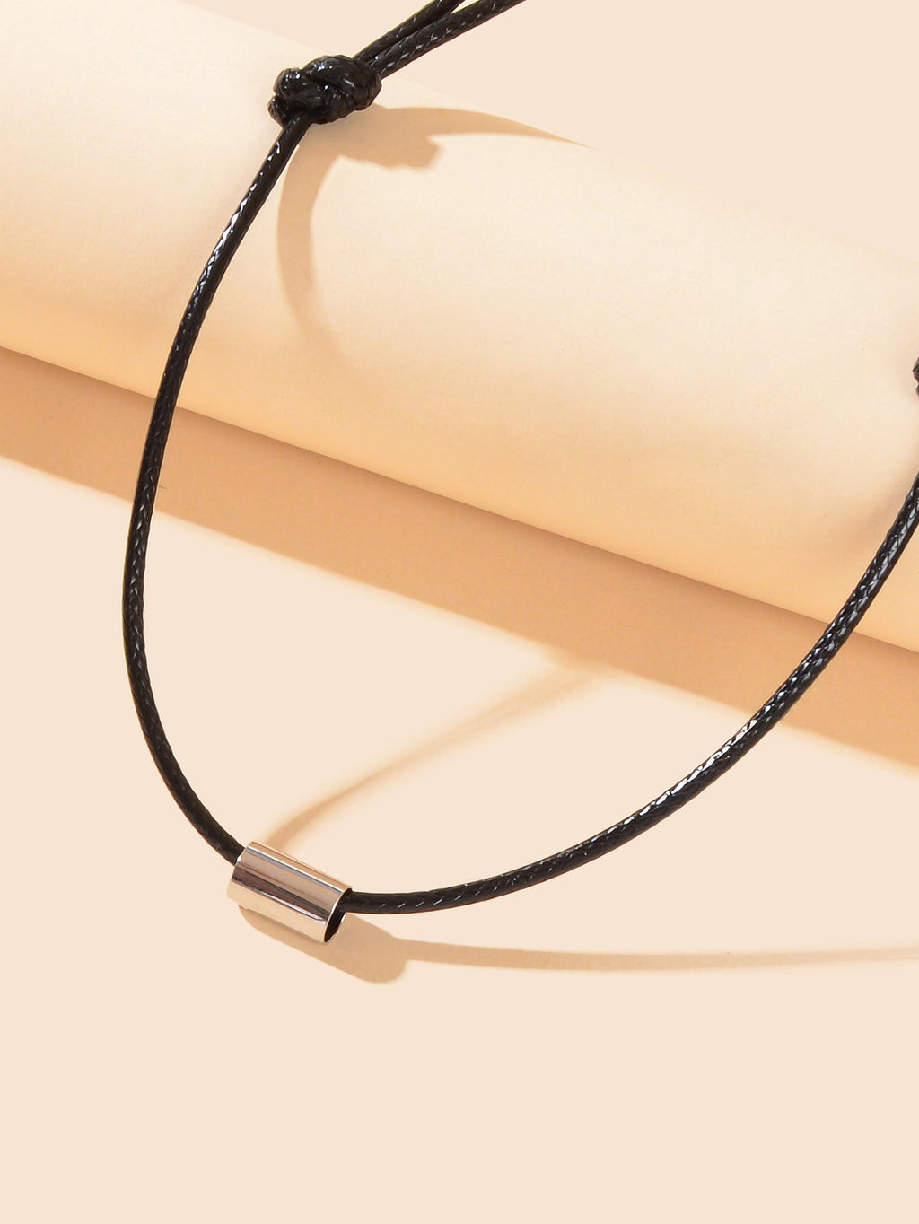 New Silver Metal Decor Black Rope Chain Adjustable Anklet Foot Jewelry for Women