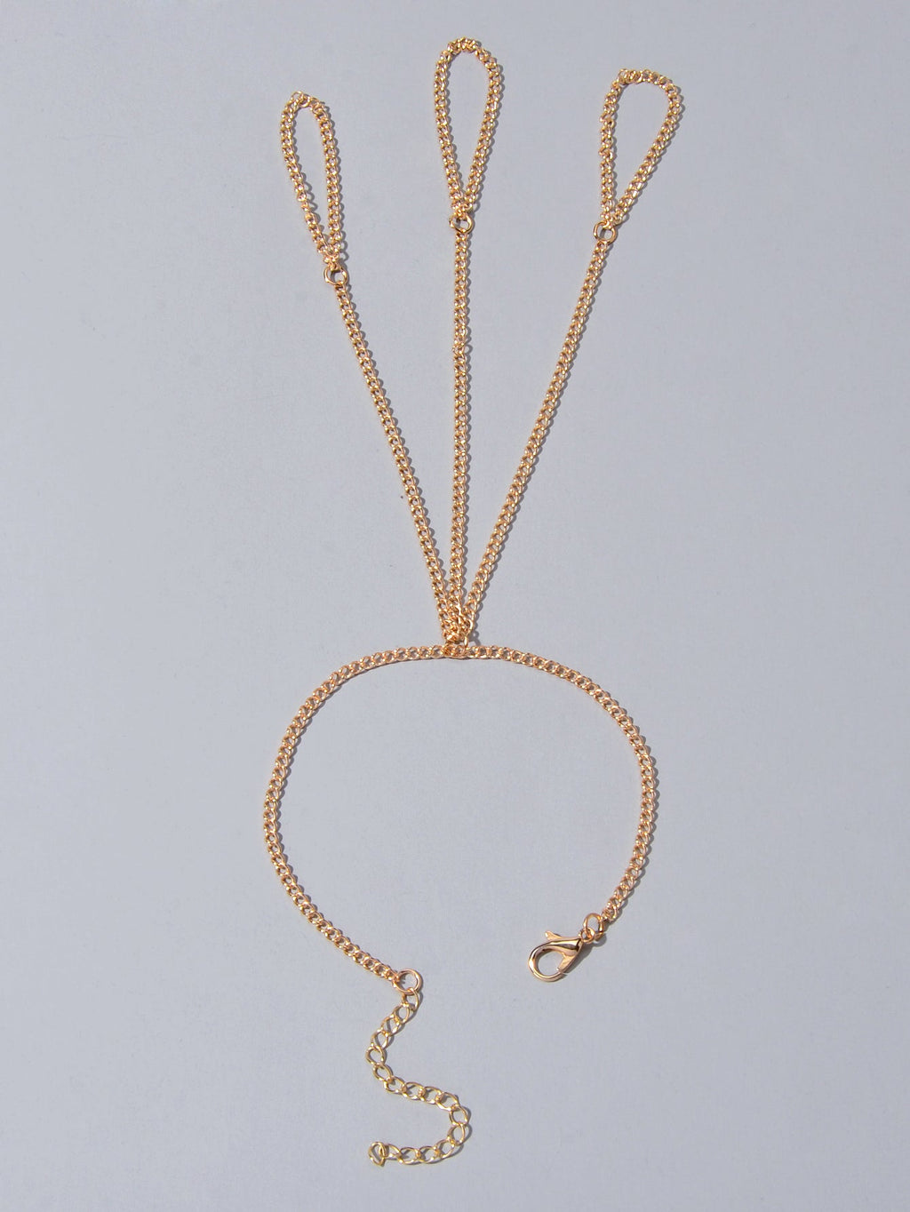 Body Jewellery Gold Chain with Finger Unique Boho Chic Slave Bracelets for Women
