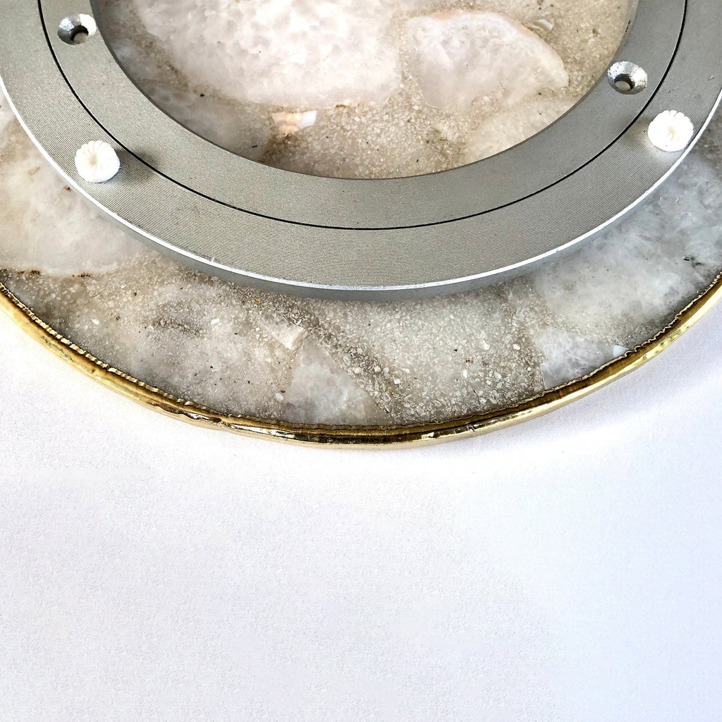 Blue Agate LazySusan | Countertop | Turntable | Centerpiece
