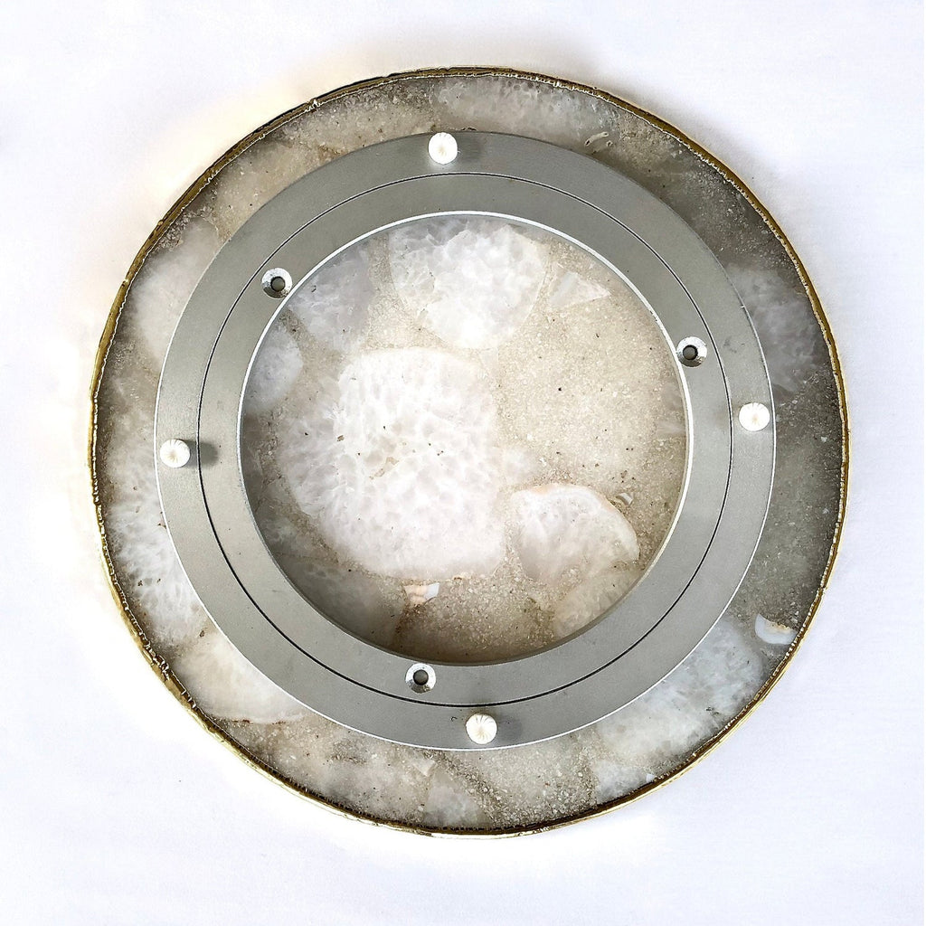 Amethyst Agate LazySusan | Countertop | Turntable | Centerpiece