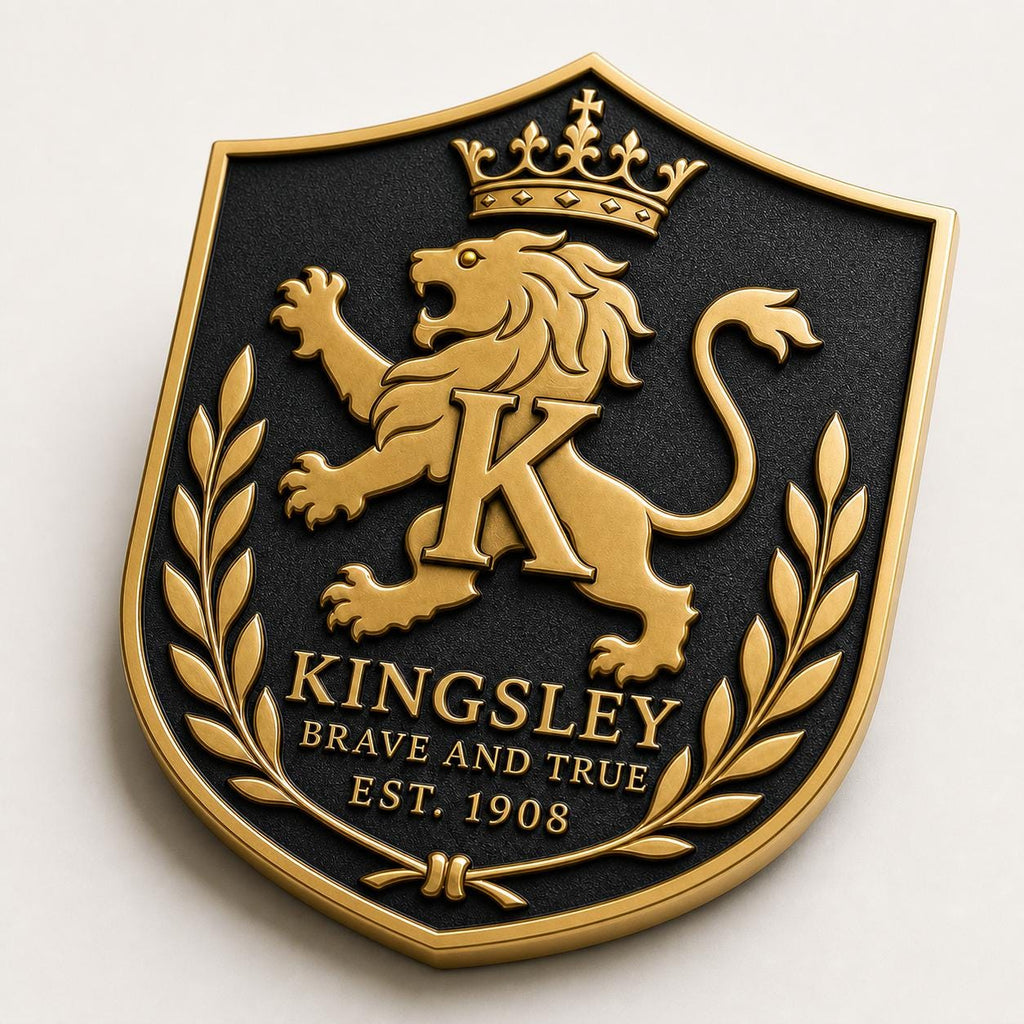 Design Your Own Brass Heraldic Plaque | Custom Family Emblem, Monogram & Established Year Sign