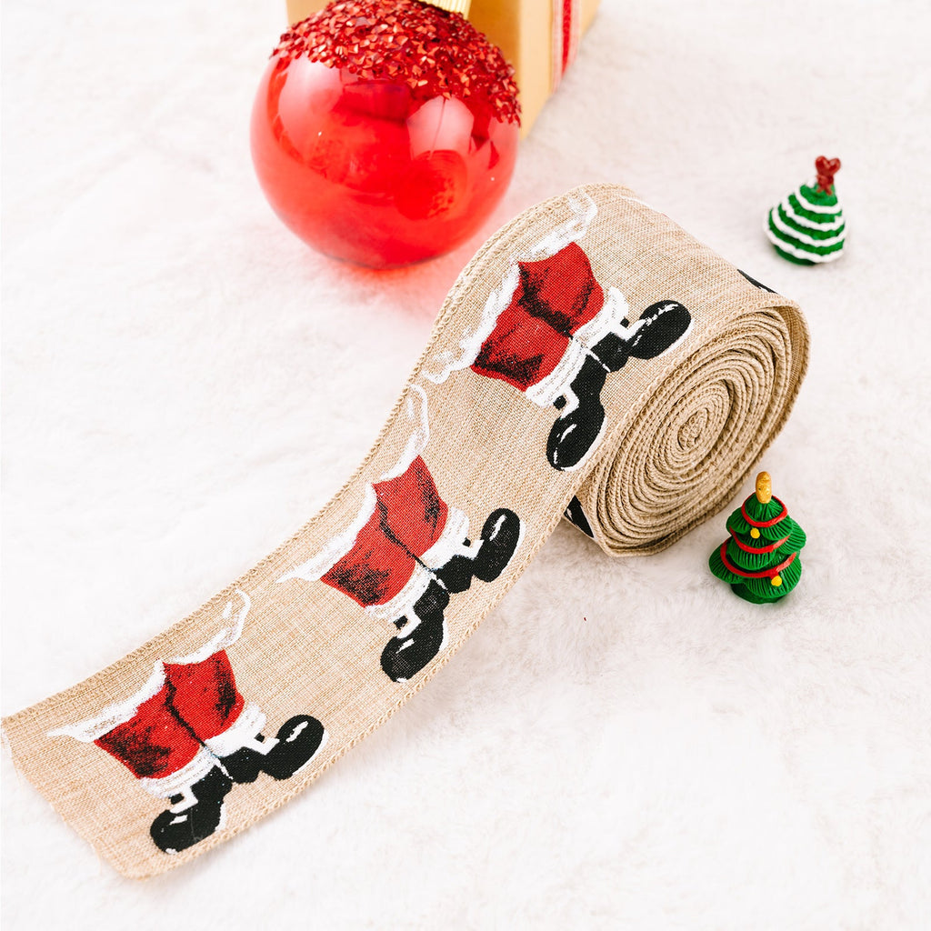 Christmas Polyester Ribbon - n/a at Dealshubindia