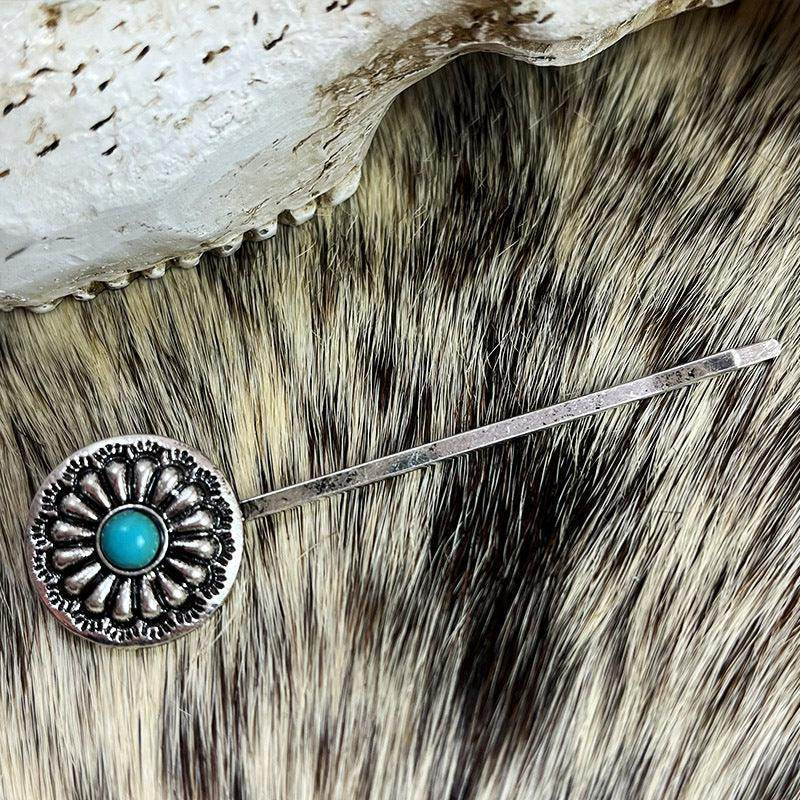Turquoise Alloy Hairpin for Stylish Hair Accessories