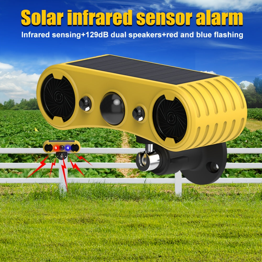 Solar Motion Alarm with Strobe Lights - Electronics > Business & Home Security > Intercoms & Doorbells at Dealshubindia