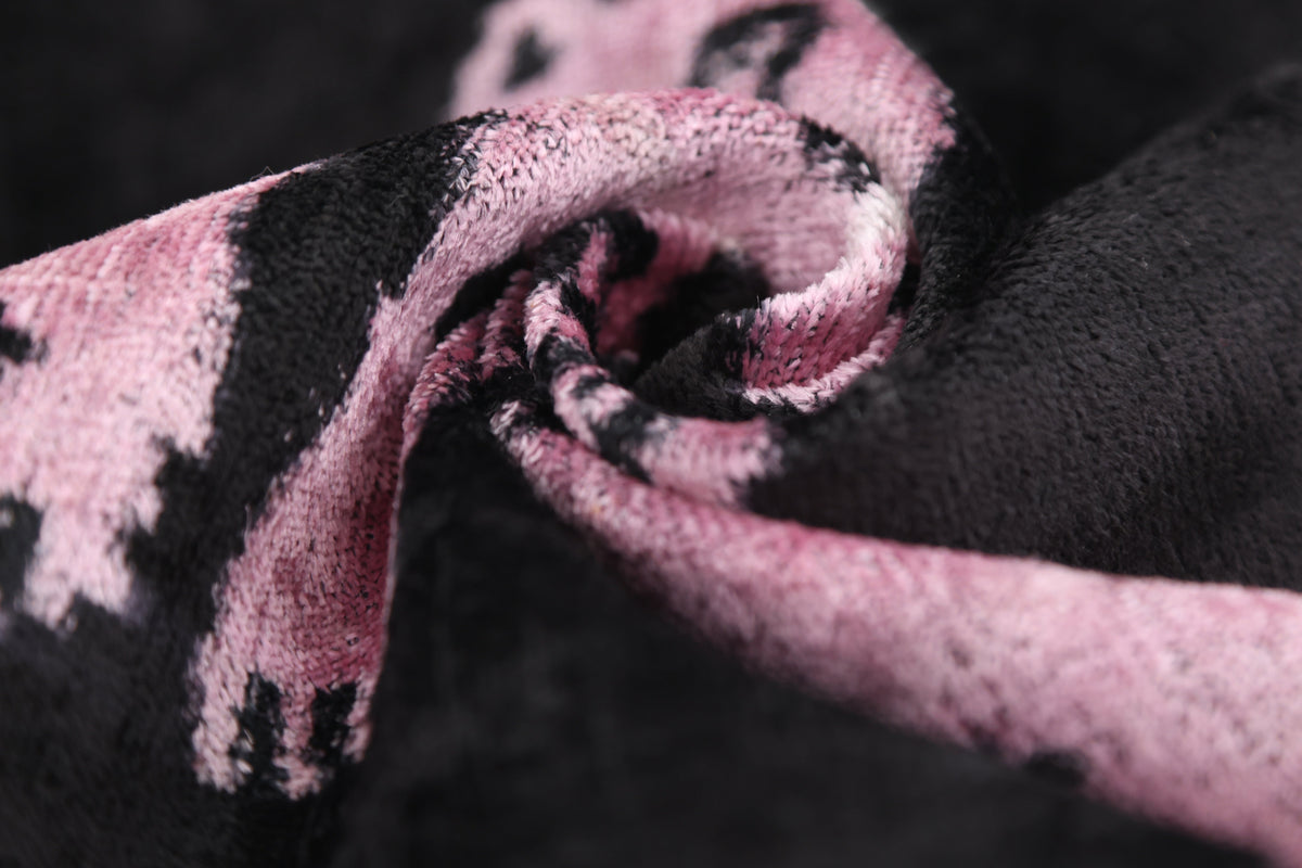 Best-Selling Pink Panther Velvet Pillow – Handmade 16x24 Lumbar