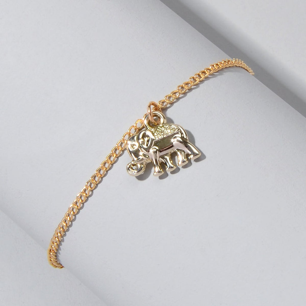 1pc Foot Beach Jewellery Gold Silver Chain Elephant Charm Anklet Bracelet Gift