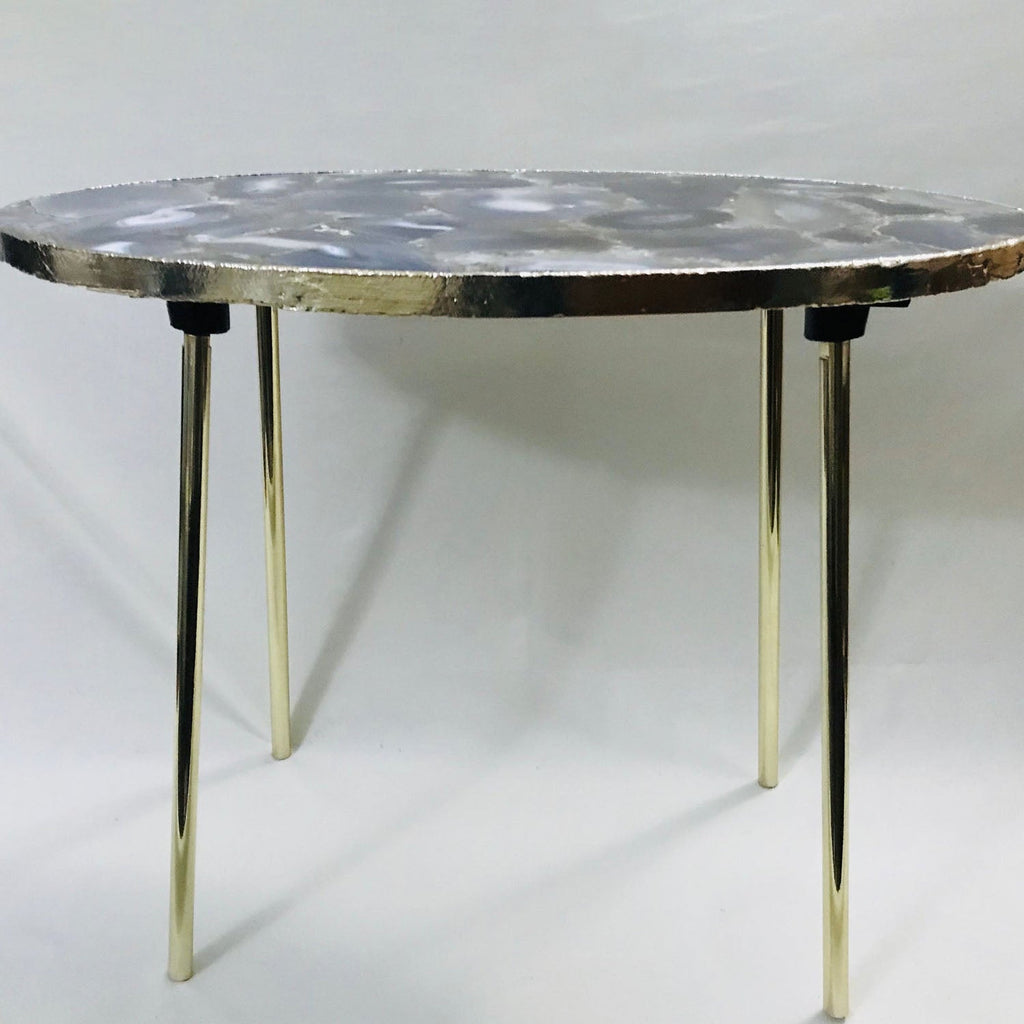 Agate Oval Coffee Table, 24" x 14" Organic Edge