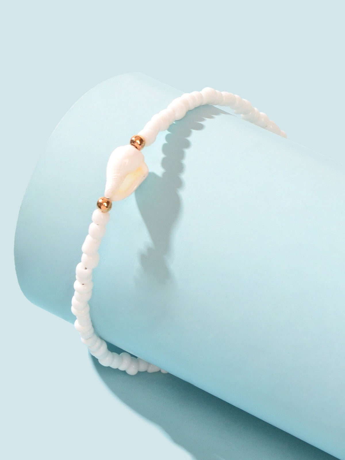 Ethnic Handmade Boho White Seed Beads Shell African Bracelets Hand Accessories