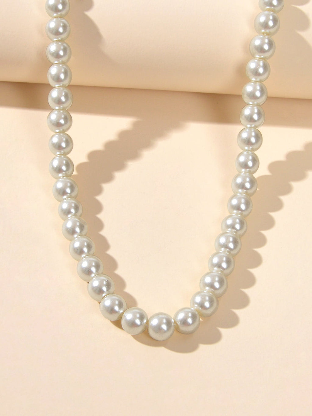 Retro Black White Beads Collar Short Choker Necklace Women Teen Party Decoration