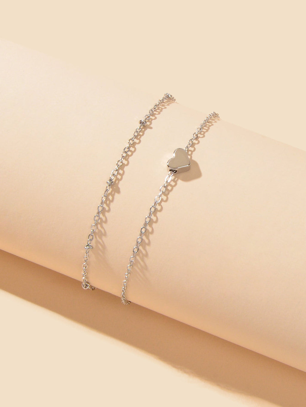 Womens Layered Chain Heart Anklet Foot Chain Beach Ankle Jewellery Bracelet Gift