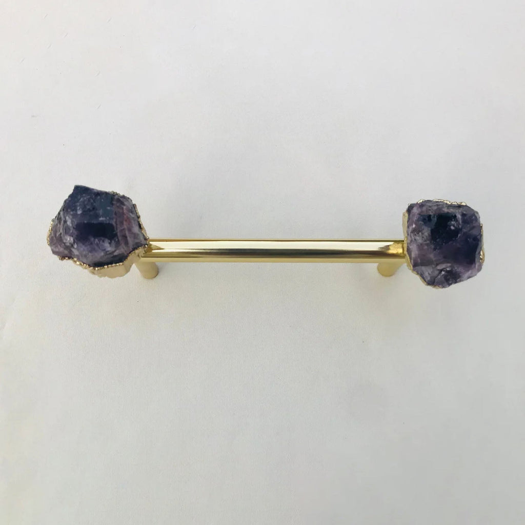 Amethyst Agate Cabinet Handles – Set of 4