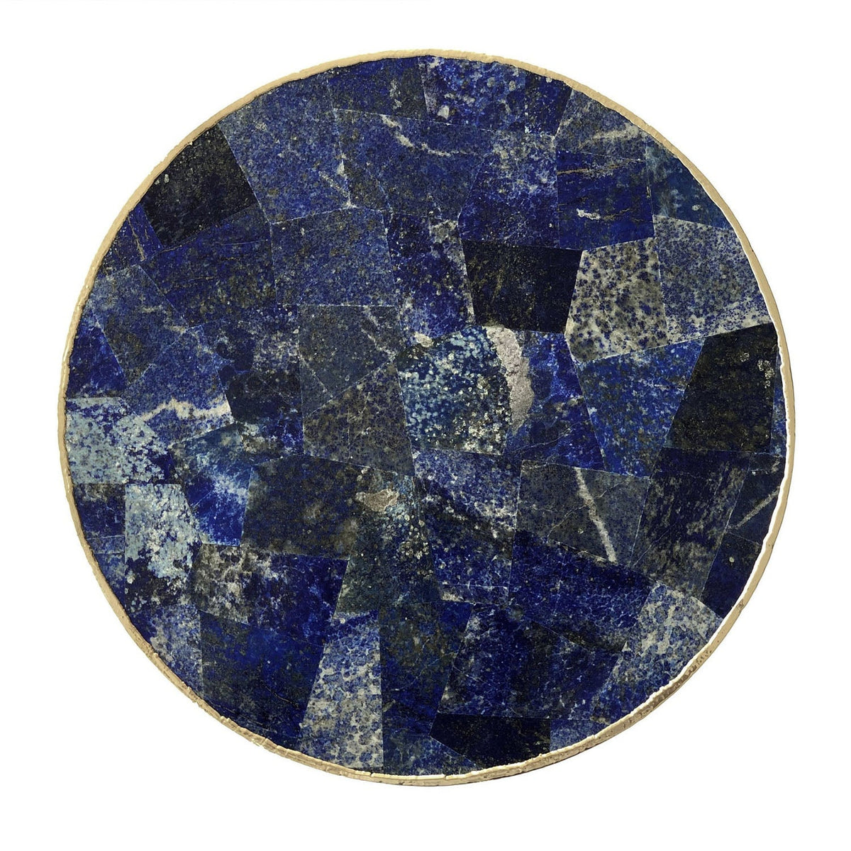 Lapis Lazuli Side Table, Round Top