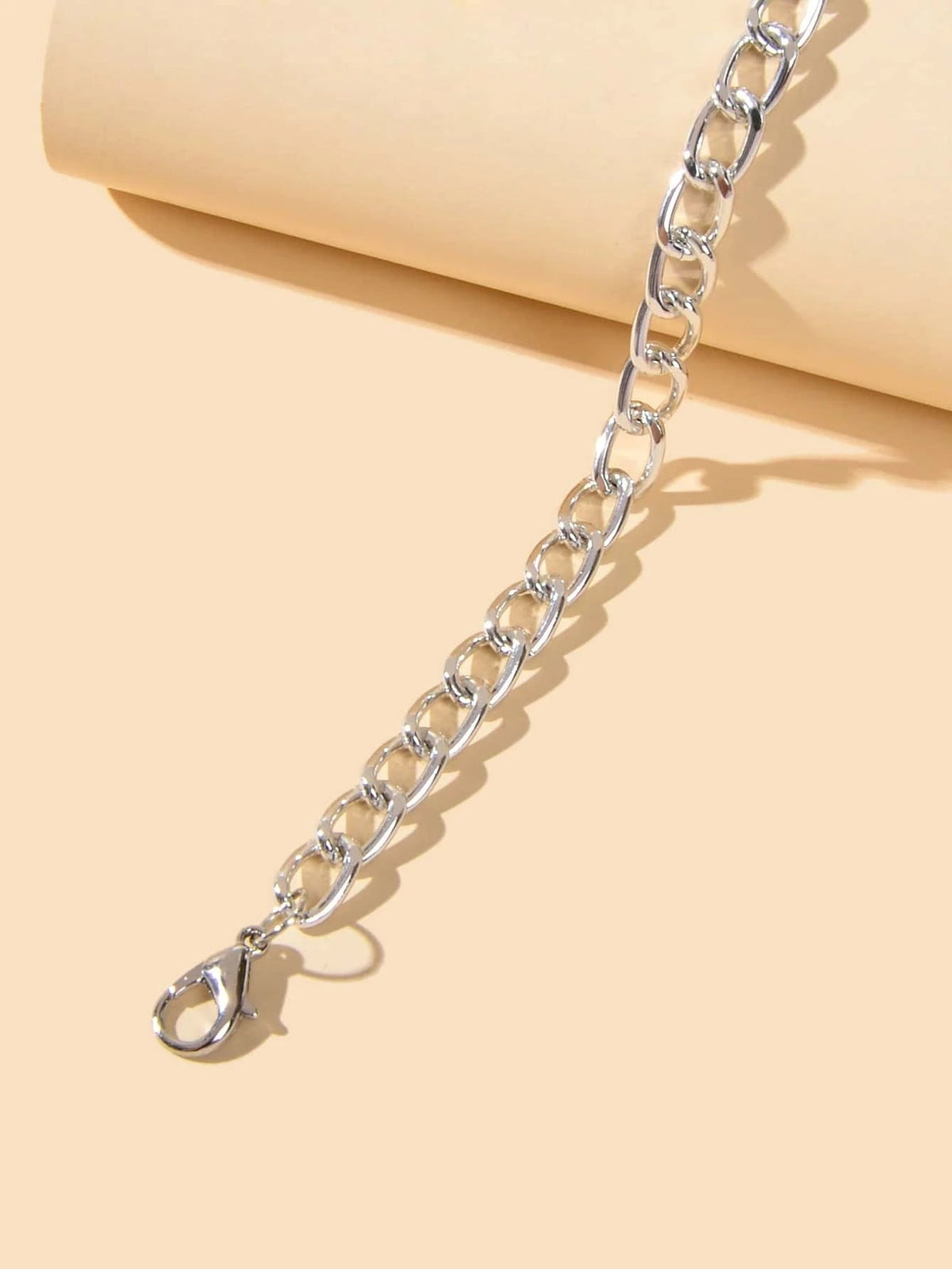 1 pc Chunky Solid Silver Chain Anklet Bracelet Summer Foot Beach Jewellery Gift
