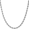 4mm Rope Chain 24k Gold Plated Necklaces-5
