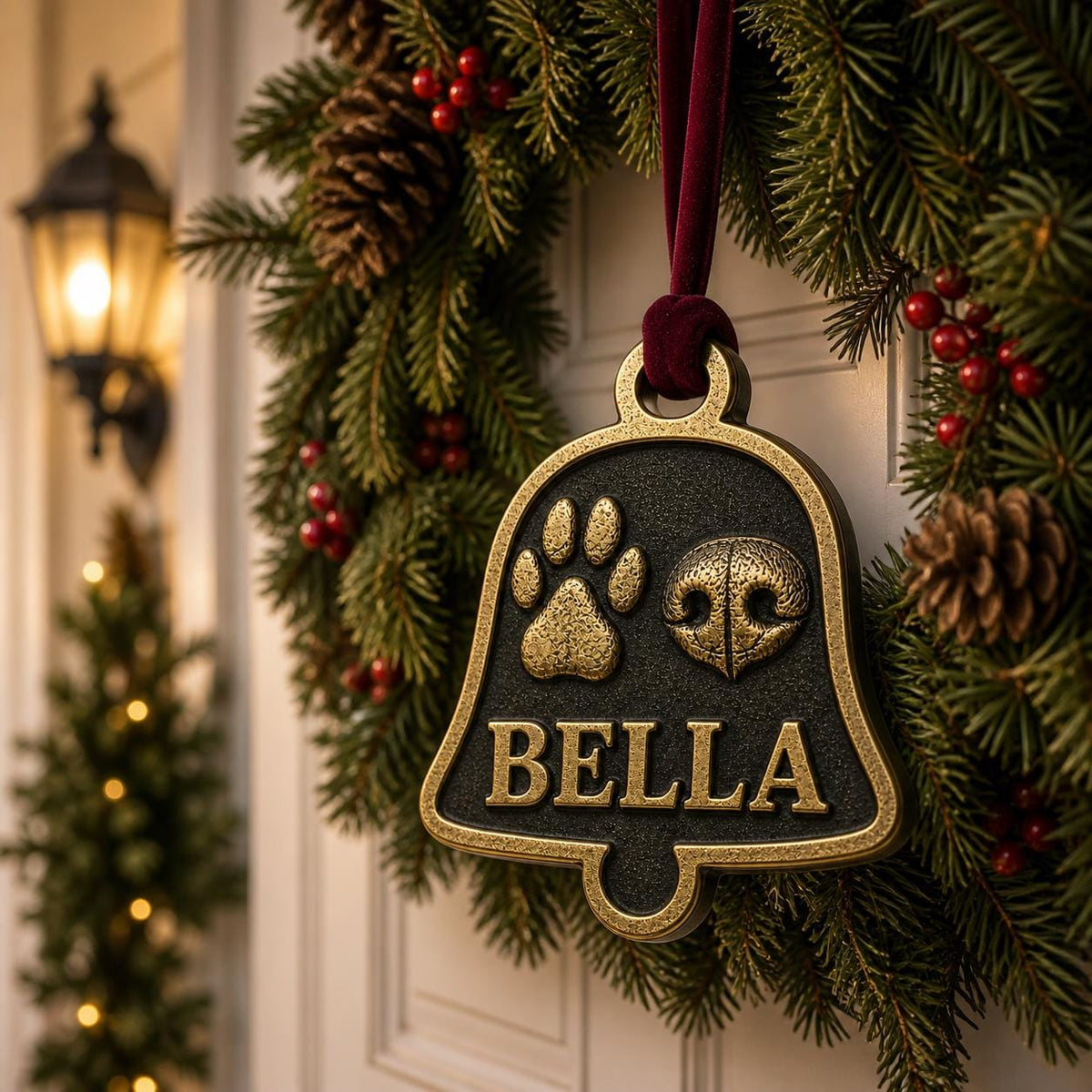 Pet Print Ornament, Bell