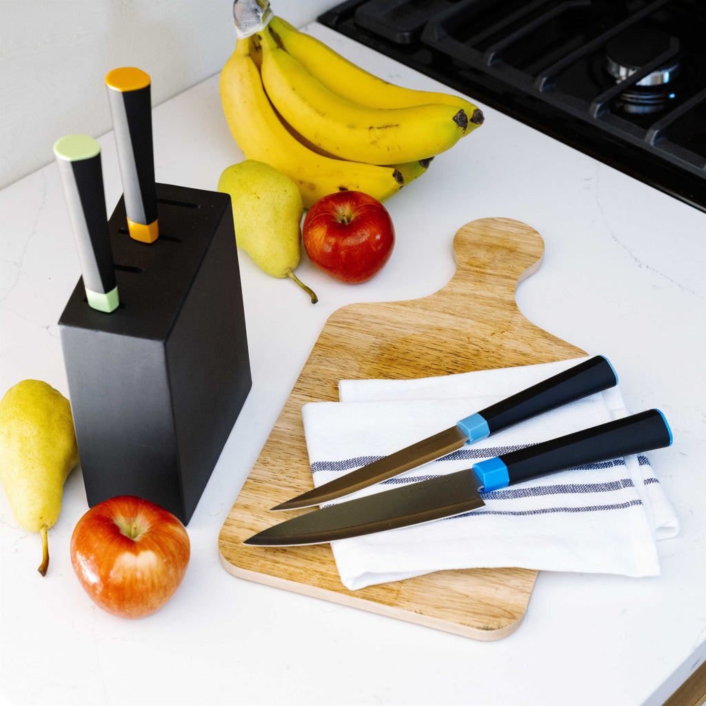 Artistic Edge 5-Piece Knife Block Set - Kitchen Knives at Dealshubindia