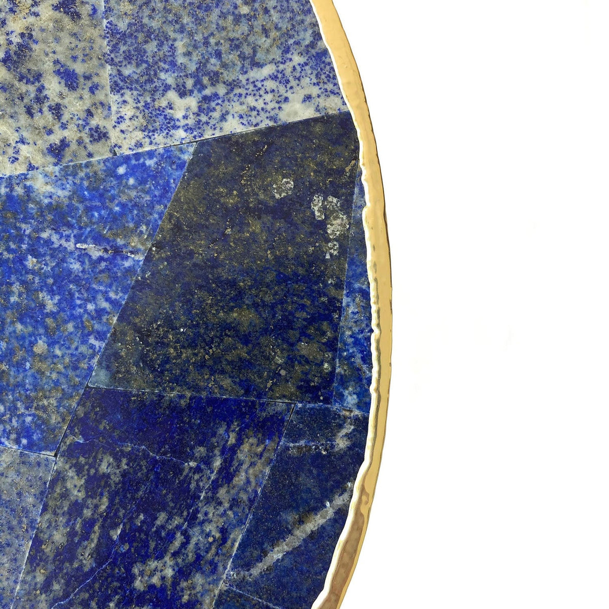 Lapis Lazuli Side Table, Round Top