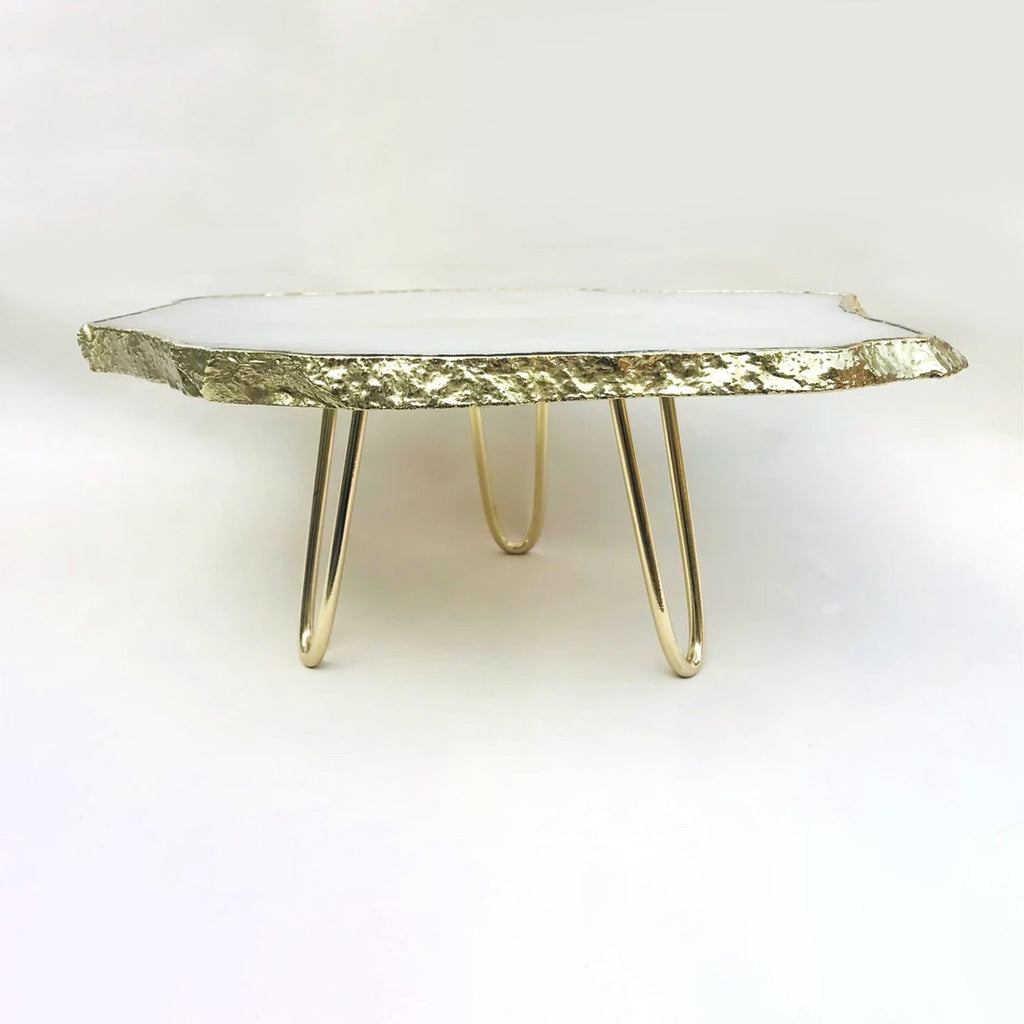 White Agate Cake Stand/Centerpiece/Display Stand/Tray