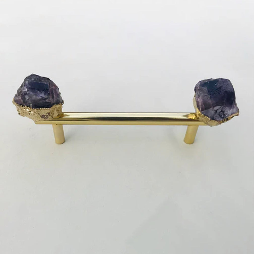 Amethyst Agate Cabinet Handles – Set of 4