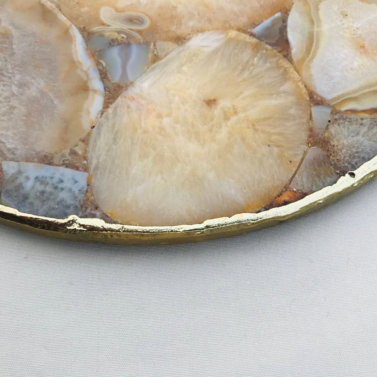 Large Brown Agate Wall Clock