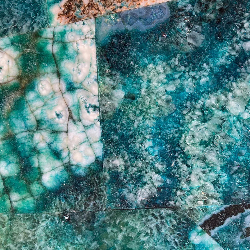 Large Composite Green Agate Cheese Platter/Tray 10"x15"