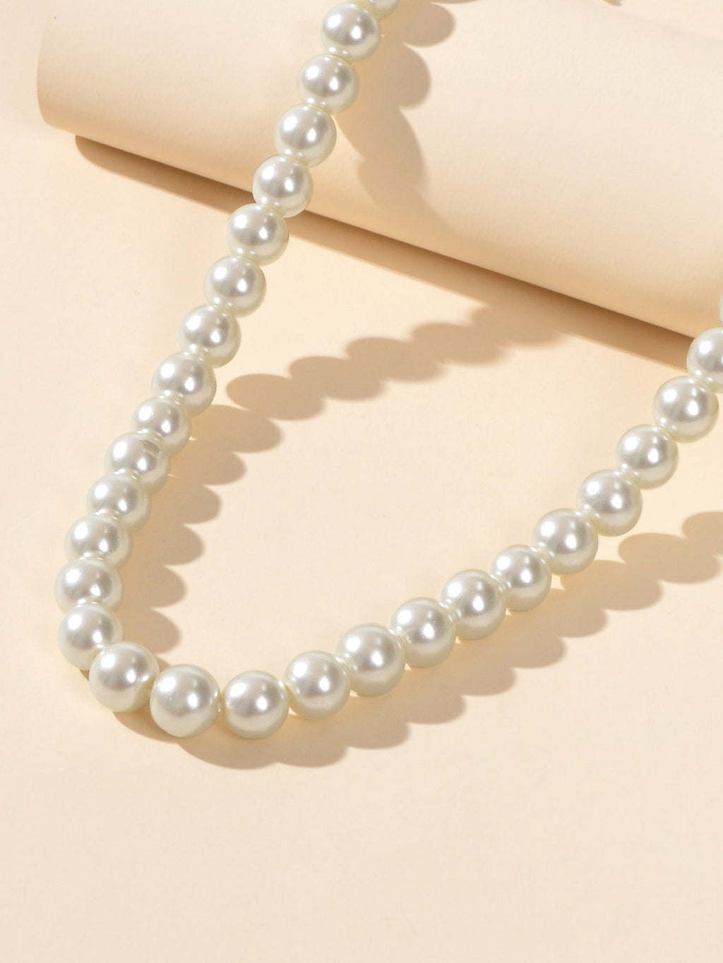 Retro Black White Beads Collar Short Choker Necklace Women Teen Party Decoration