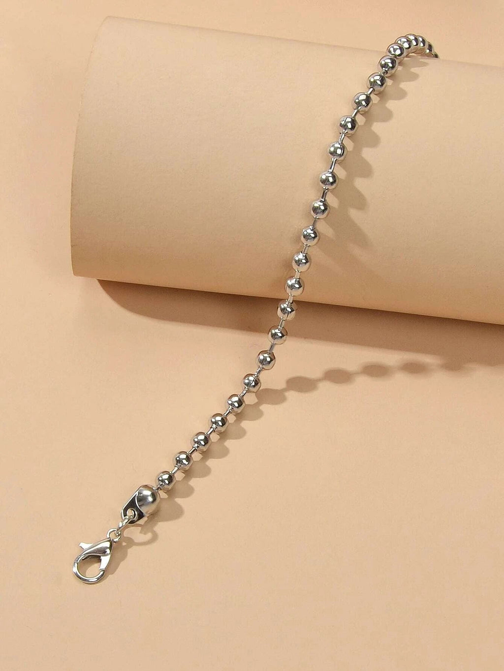 1pc Gold Silver Ball Chain Minimalist Boho Chic Anklet Bracelet Teen Summer Gift