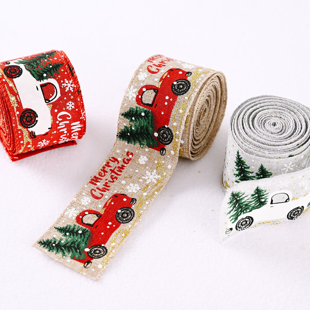 Car & Christmas Tree Ribbon - n/a at Dealshubindia