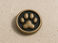 Custom Cat Paw Memorial Plaque, Antique Brass Keepsake, Personalised Cat Paw Print Ornament