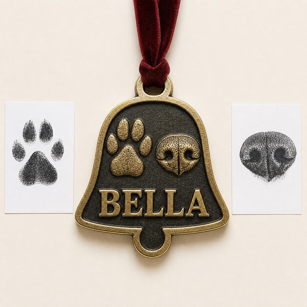 Pet Print Ornament, Bell