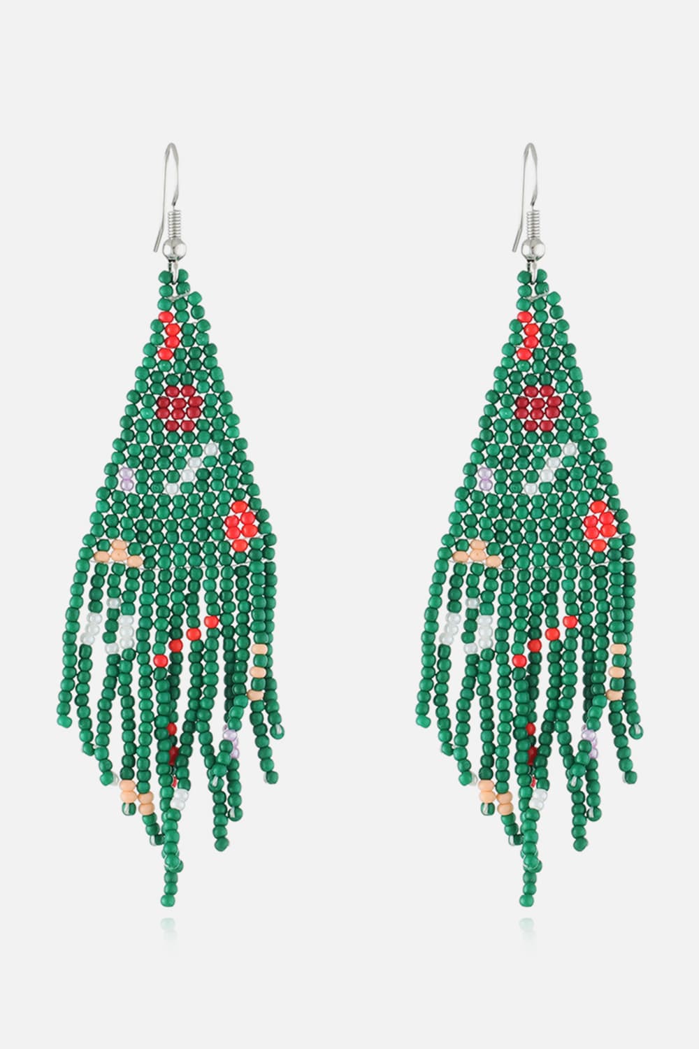Christmas Beaded Earrings - n/a at Dealshubindia