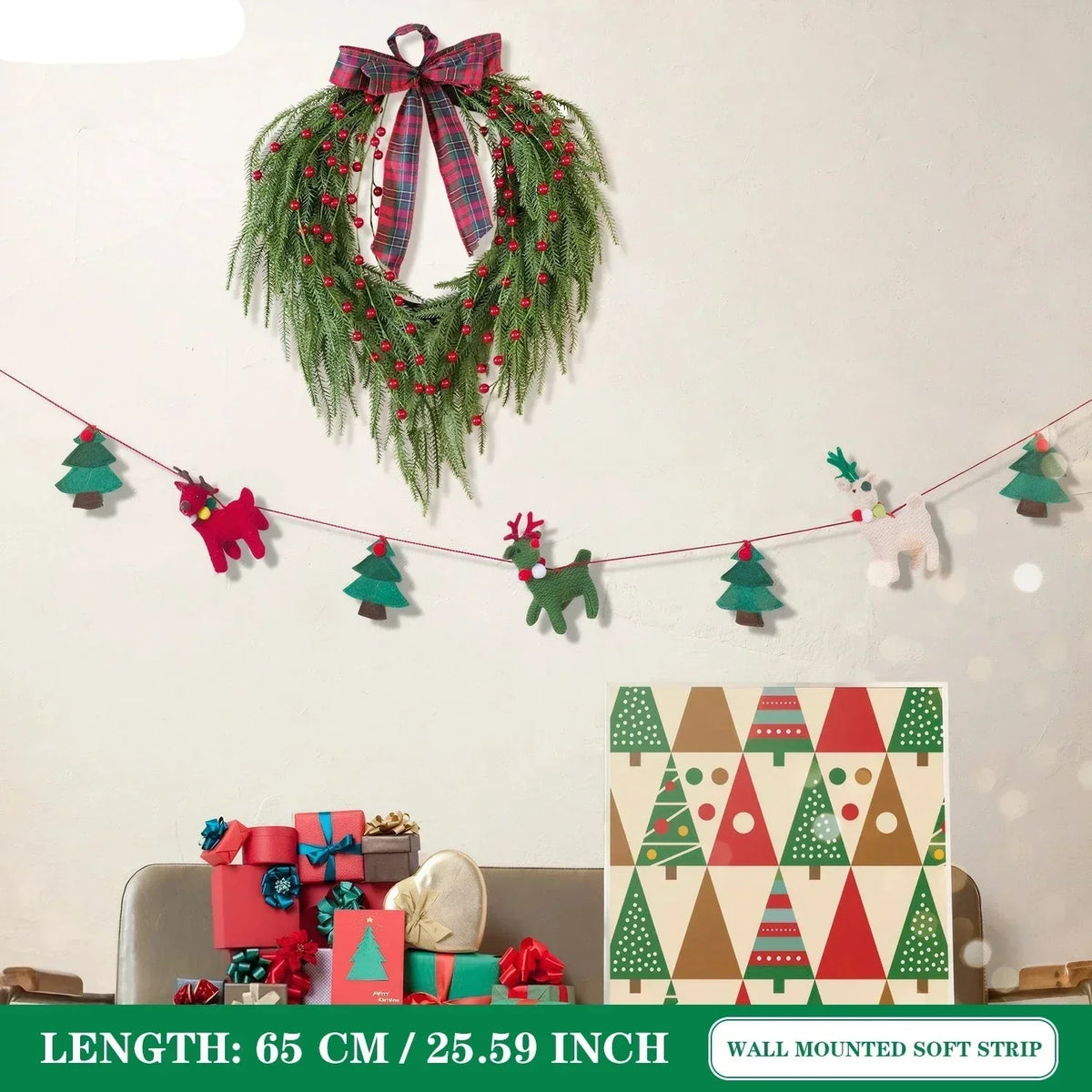 Christmas Wreath Decoration - Occasions > Christmas > Christmas Wreaths & Garlands at Dealshubindia