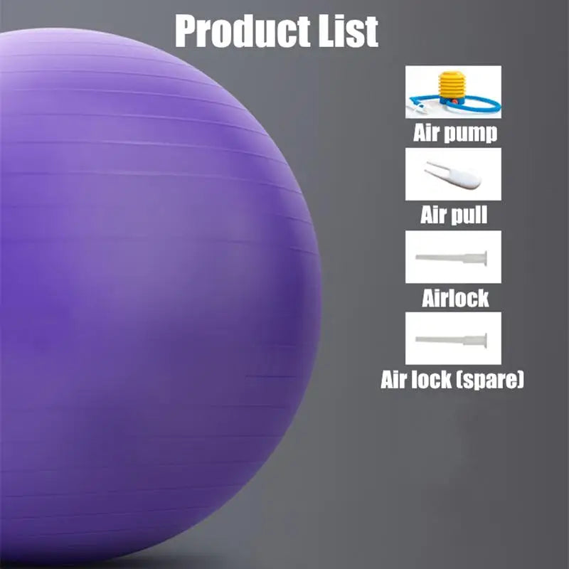 Yoga Ball for Fitness and Balance - Sports & Fitness > Exercise, Gym & Fitness > Yoga & Pilates at Dealshubindia