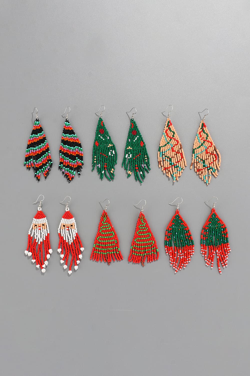 Christmas Beaded Earrings - n/a at Dealshubindia
