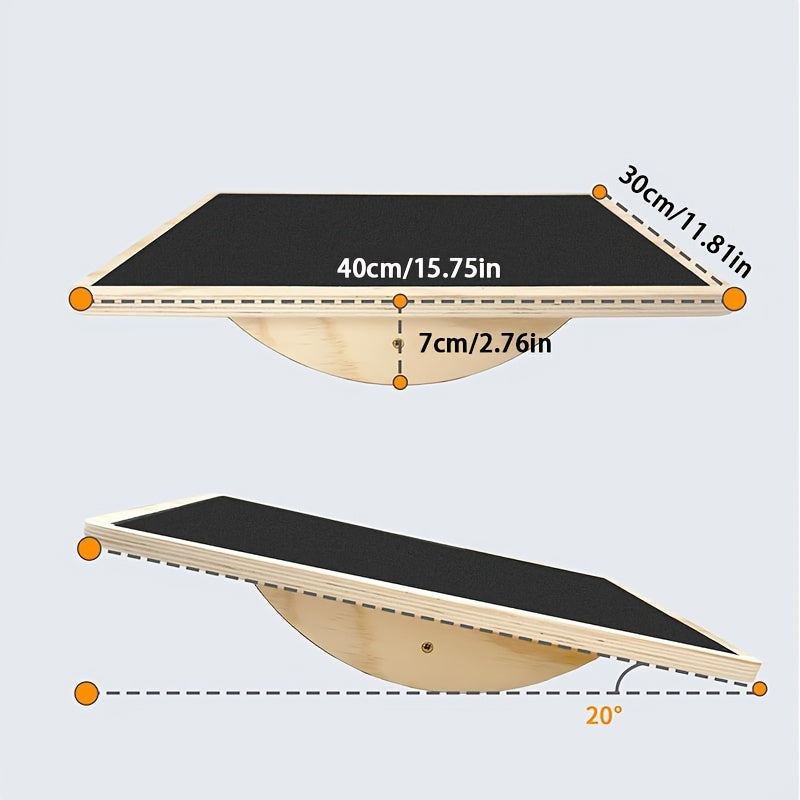 Wooden Balance Fitness Board for Adults - Fitness at Dealshubindia